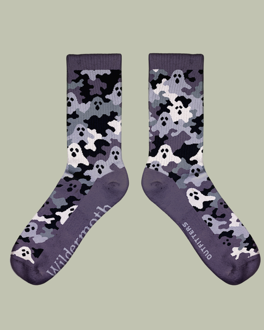 Ghost Camo Merino Wool Hiking Sock