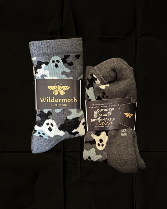 Ghost Camo Merino Wool Hiking Sock