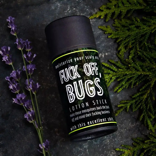 Fuck Off, Bugs Natural Bug Repellent Stick.